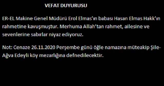 Vefat Duyurusu