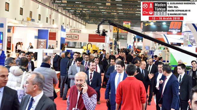 Maden Türkiye 2018 Fuarının Birinci Gününe Yoğun Ziyaretçi İlgisi
